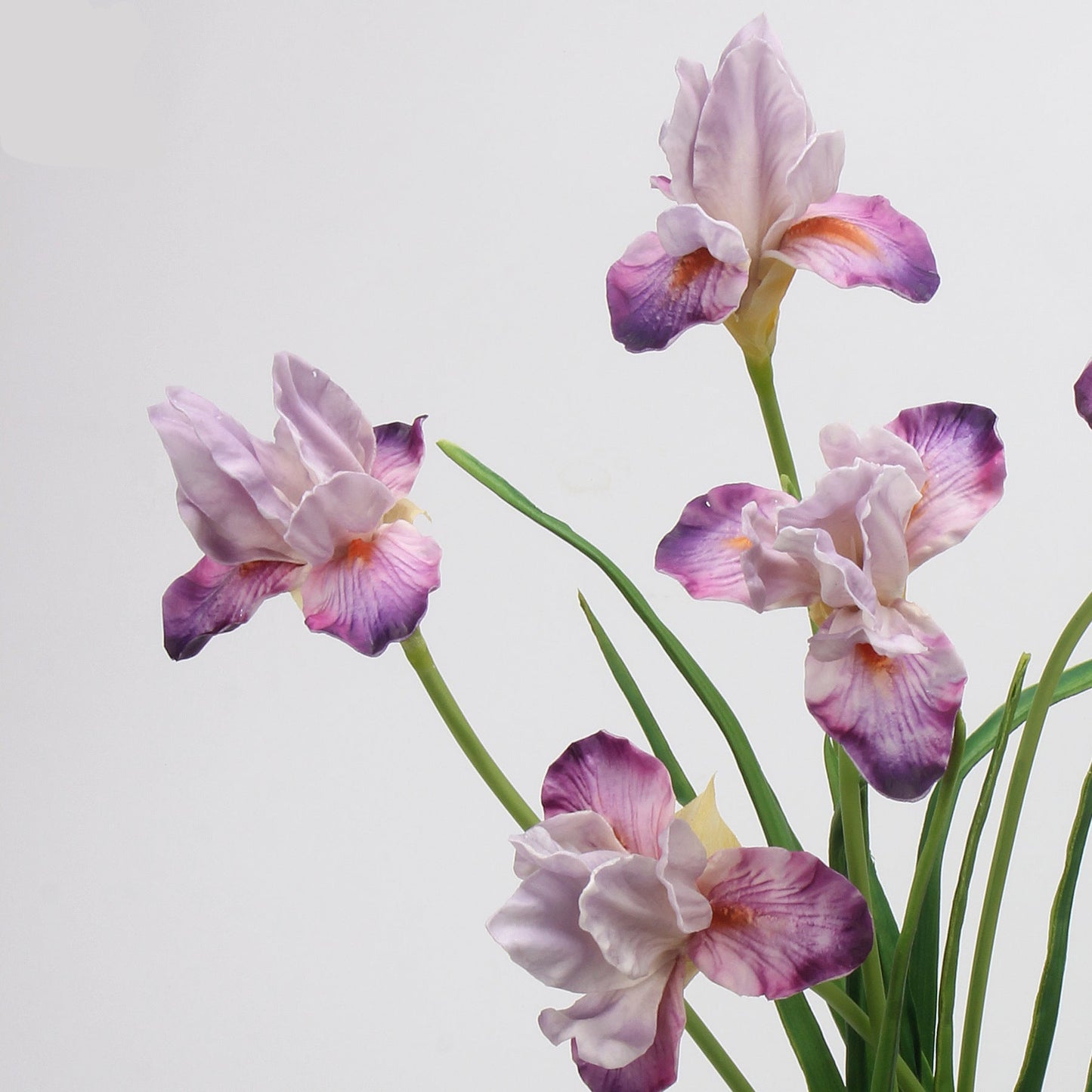 Real Touch Iris Stem in Lavender Pink 21"