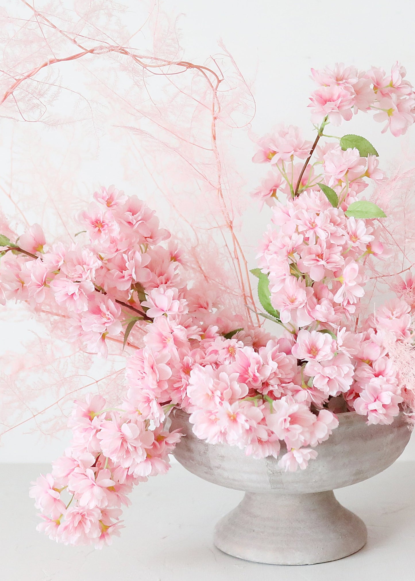 Artificial Cherry Blossom Branch in Pink — 40"