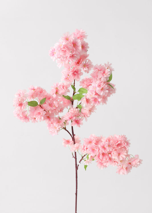 Artificial Spring Cherry Blossom Branch in Pink — 40"