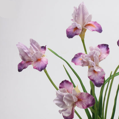 Real Touch Iris Stem in Lavender Pink 21"