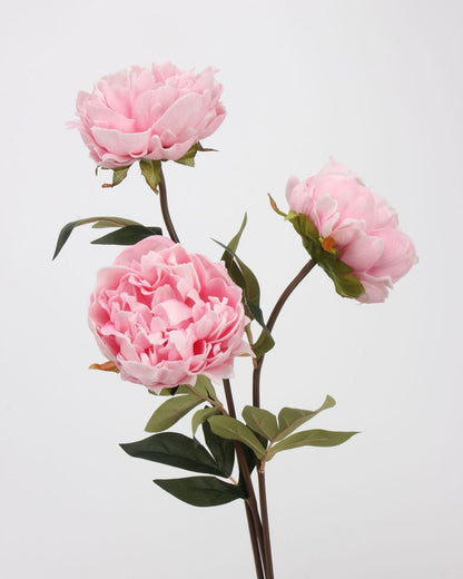Real Touch Peony Stem in Blush Pink — 22"