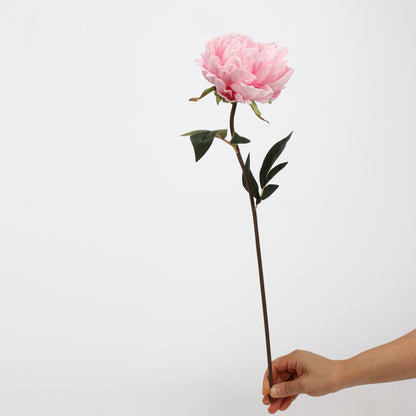 Real Touch Peony Stem in Blush Pink — 22"