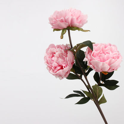 Real Touch Peony Stem in Blush Pink — 22"
