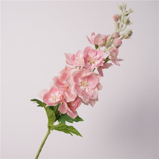 Real Touch Blush Pink Delphinium Stem — 28"