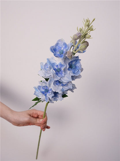 Real Touch Dusty Blue Delphinium Stem — 28"