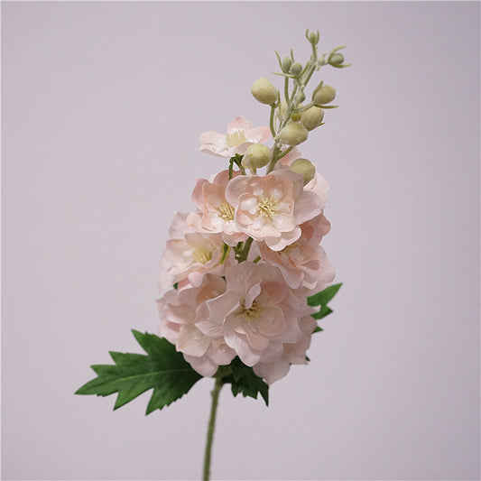 Real Touch Cream Nude Delphinium Stem — 28"