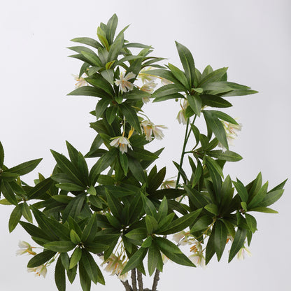 Faux White Snowbell Branch Stem — 37"