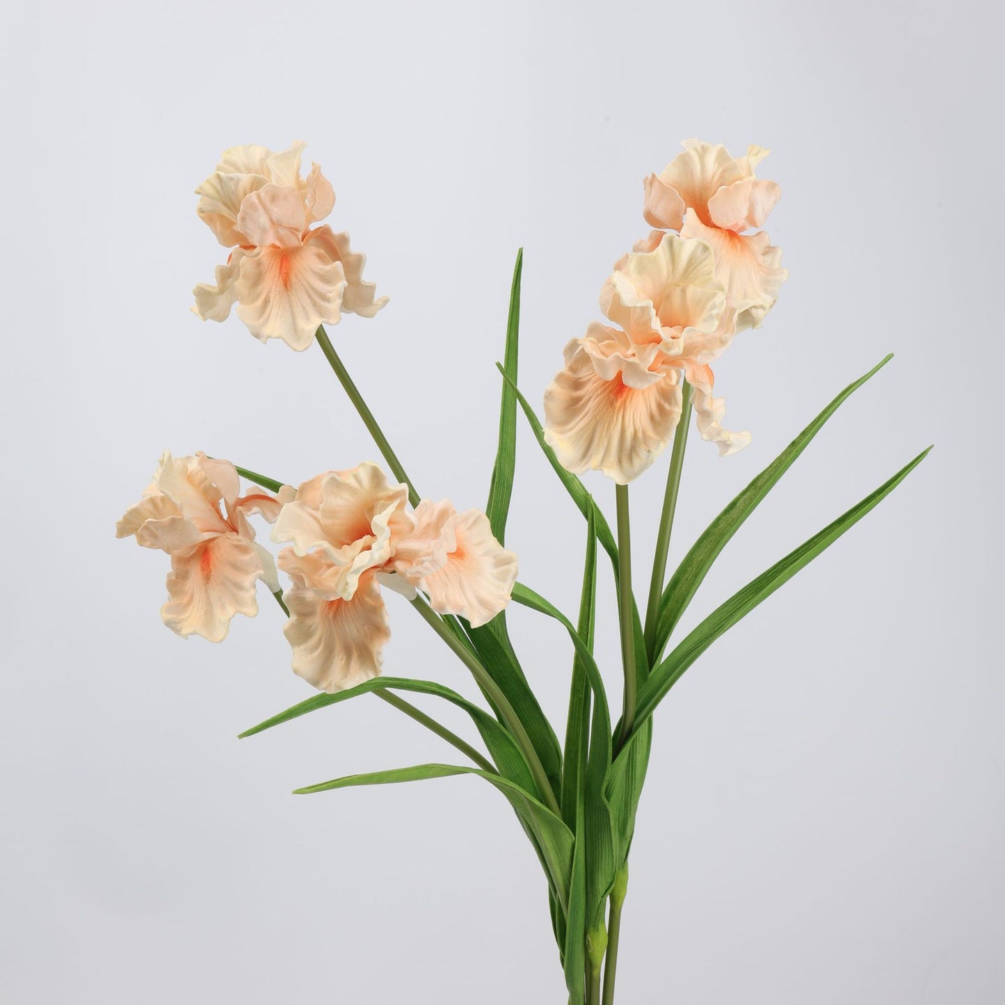 Real Touch Peach Iris Stem — 1 Bloom, 27"