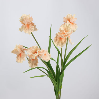 Real Touch Peach Iris Stem — 1 Bloom, 27"