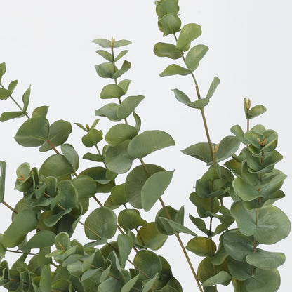 Faux Silver Dollar Eucalyptus Branch Stem — 33"