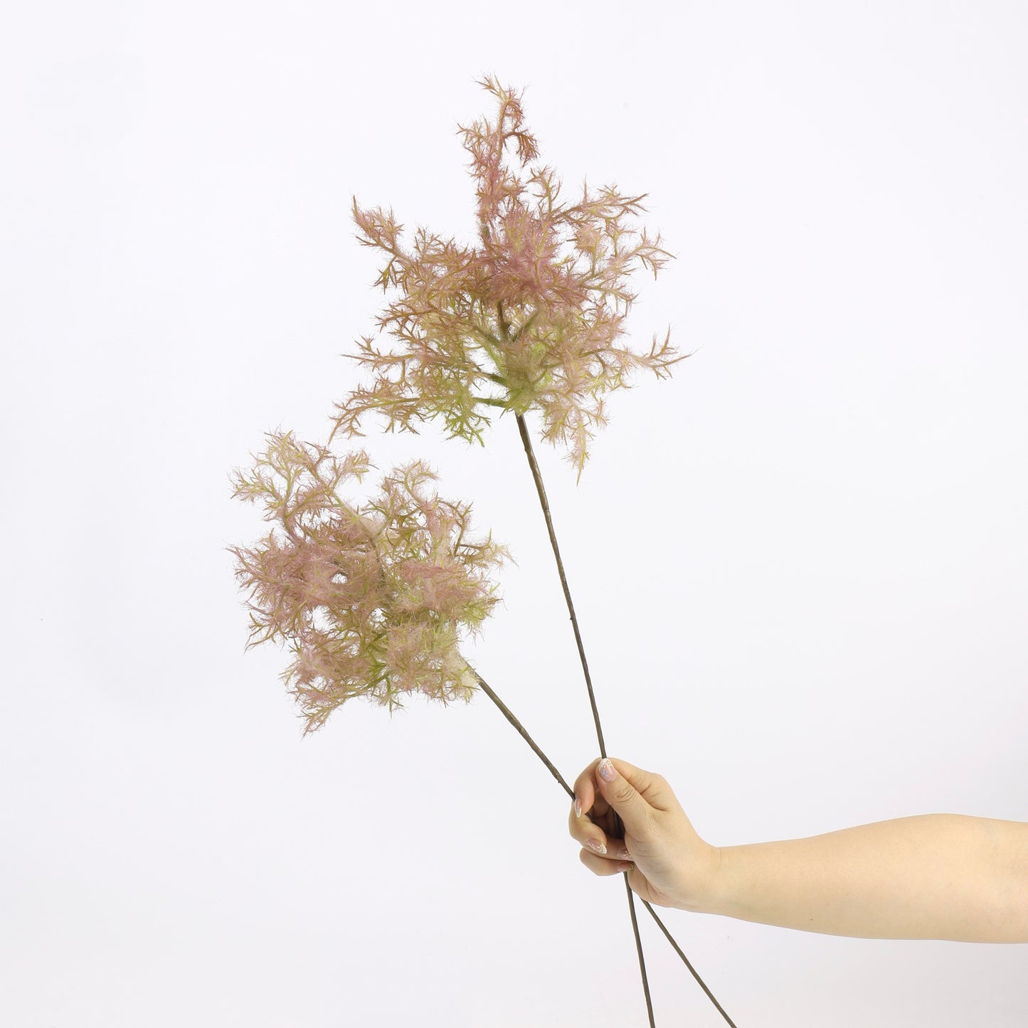 Faux Morandi Pink Smoke Bush Stem — 27"