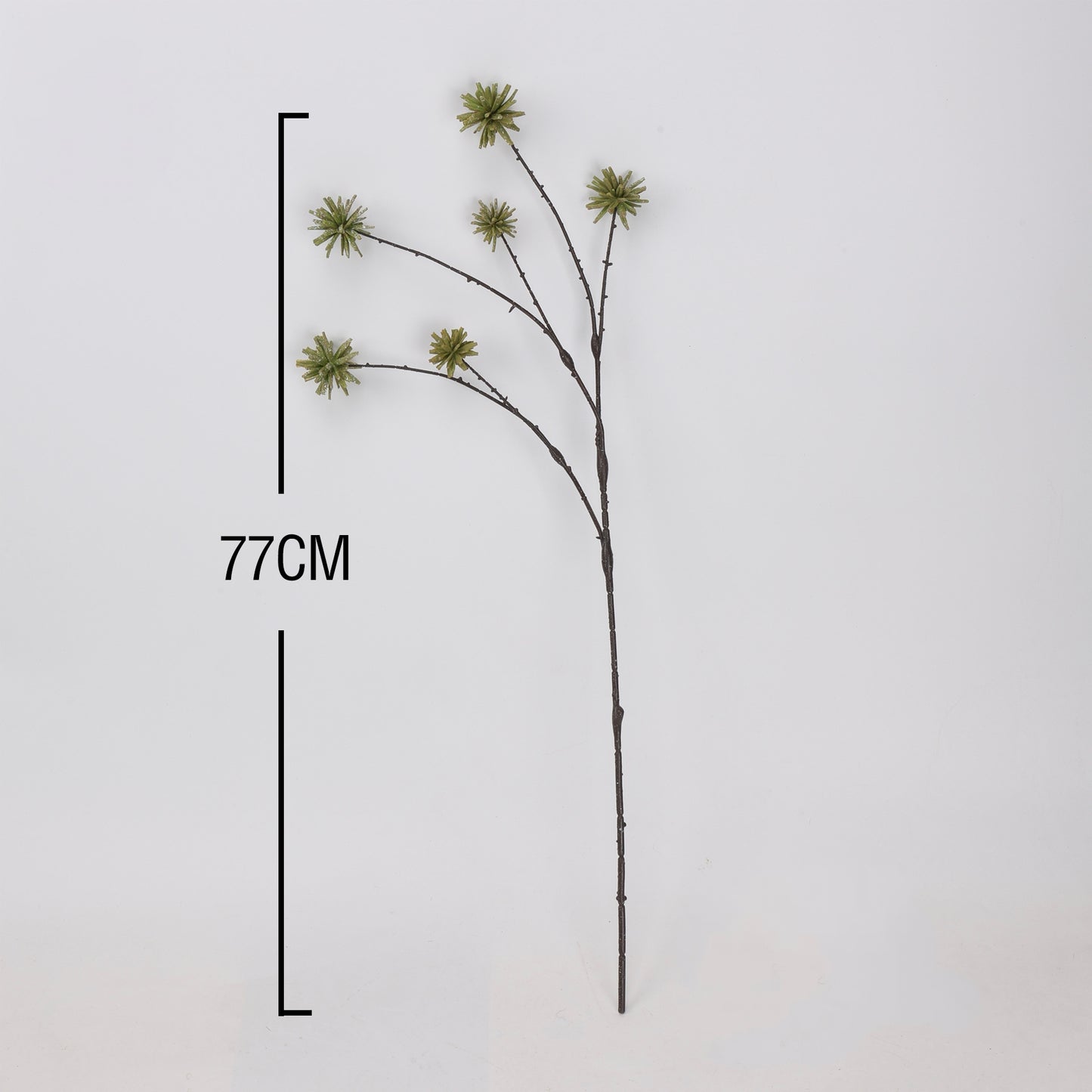 Faux Sage Green Thistle Branch Stem — 30"