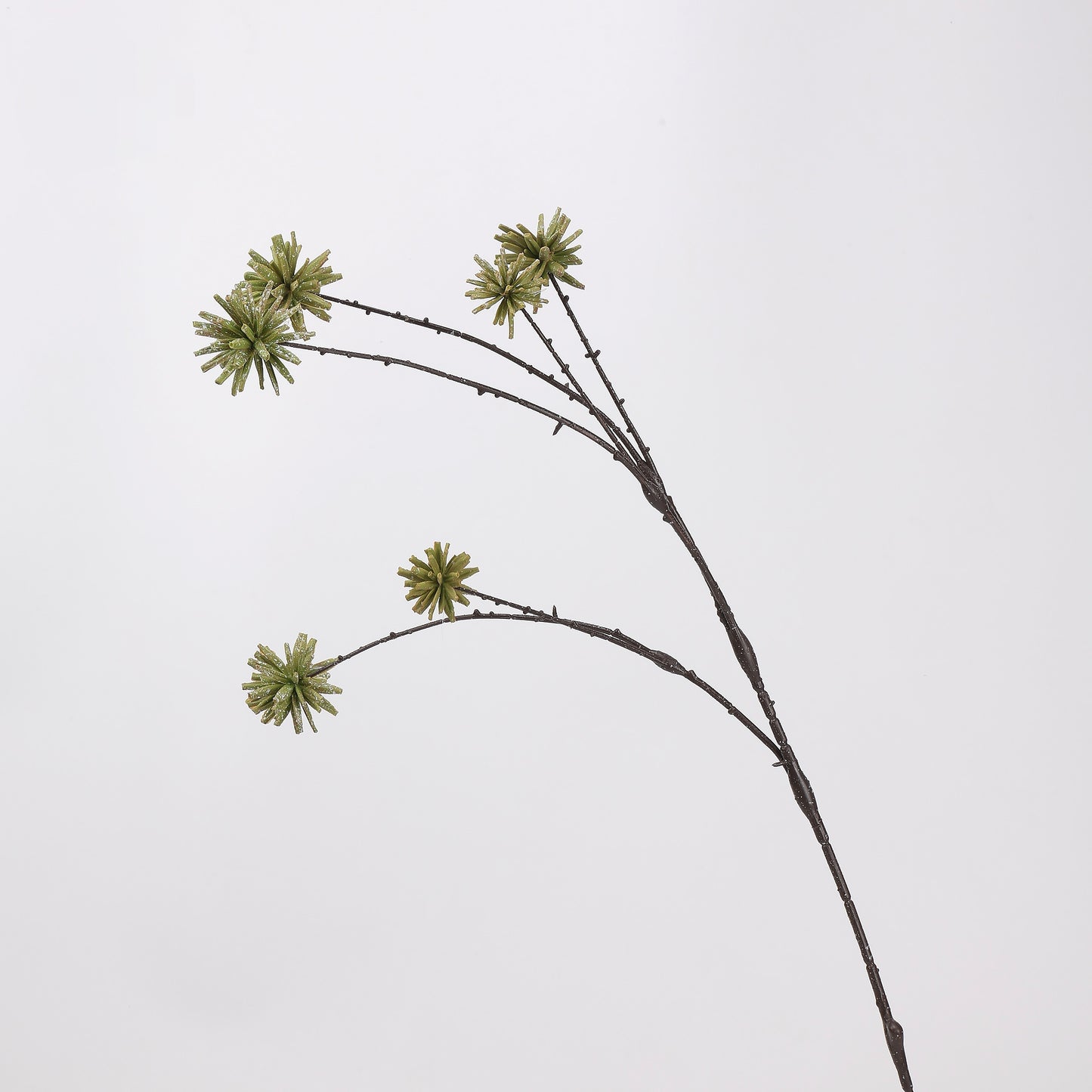 Faux Sage Green Thistle Branch Stem — 30"