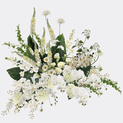 White Real Touch Artificial Flower Stems – PU Faux Flowers | Panthère Rose