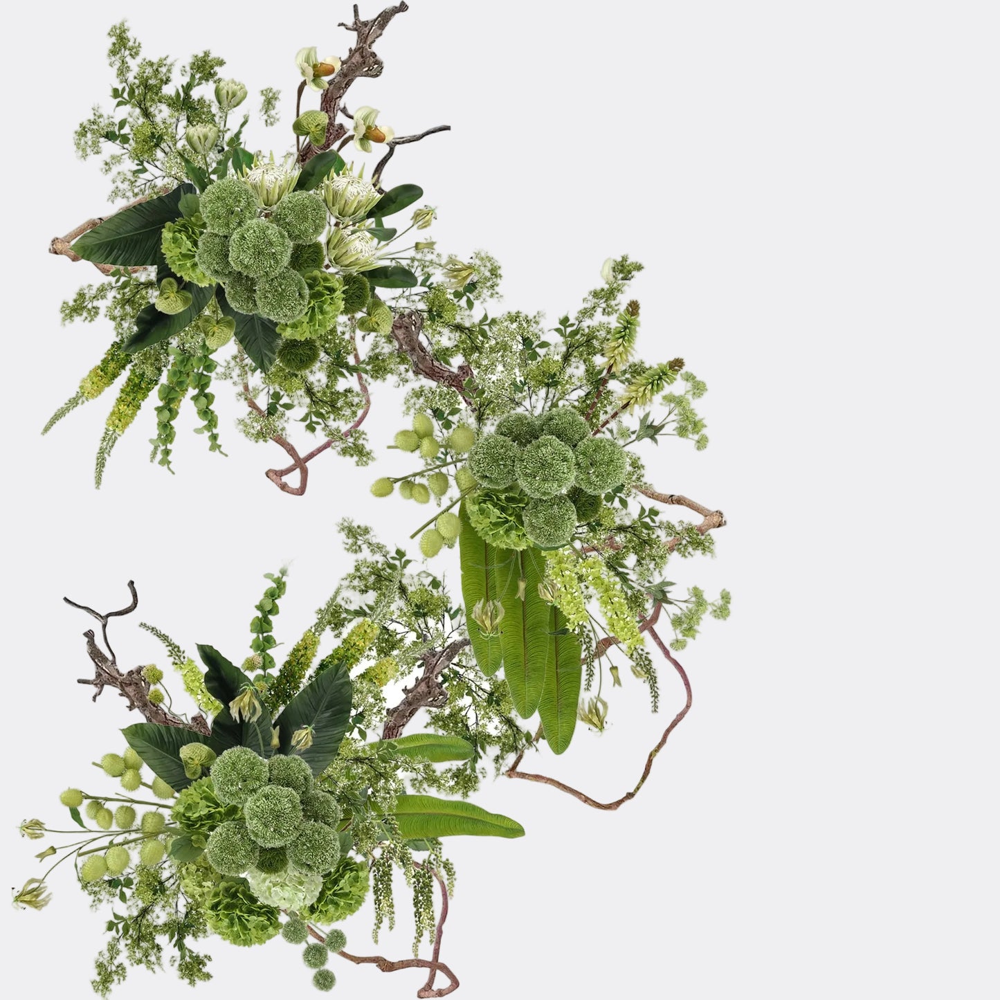 Green Real Touch Artificial Flower Stems – PU Faux Flowers | Panthère Rose