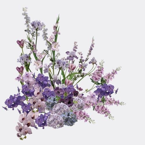 Purple & Violet Real Touch Artificial Flower Stems – PU Faux Flowers | Panthère Rose
