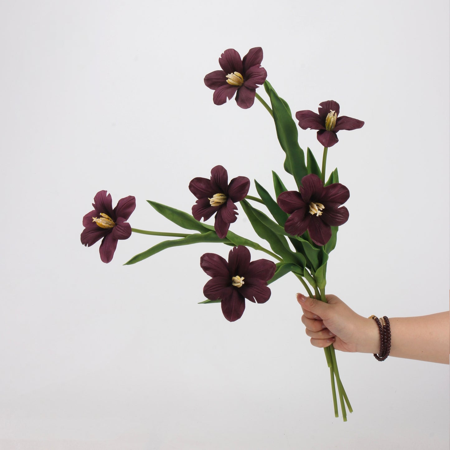 Dark & Moody Real Touch Artificial Flower Stems – PU Faux Flowers | Panthère Rose