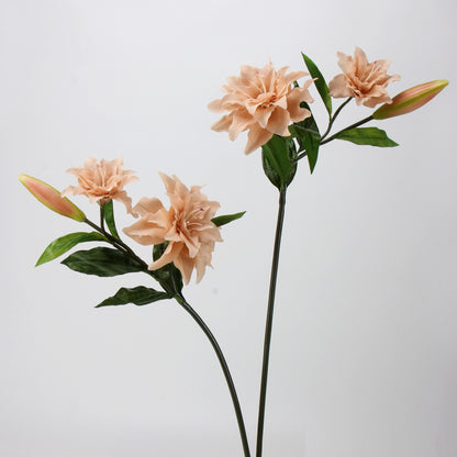 Mocha & Nude Real Touch Artificial Flower Stems – PU Faux Flowers | Panthère Rose
