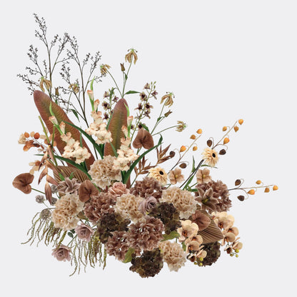 Mocha & Nude Real Touch Artificial Flower Stems – PU Faux Flowers | Panthère Rose