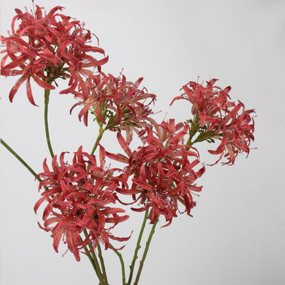 Red & Burgundy Real Touch Artificial Flower Stems – PU Faux Flowers | Panthère Rose