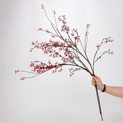 Red & Burgundy Real Touch Artificial Flower Stems – PU Faux Flowers | Panthère Rose