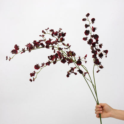 Red & Burgundy Real Touch Artificial Flower Stems – PU Faux Flowers | Panthère Rose