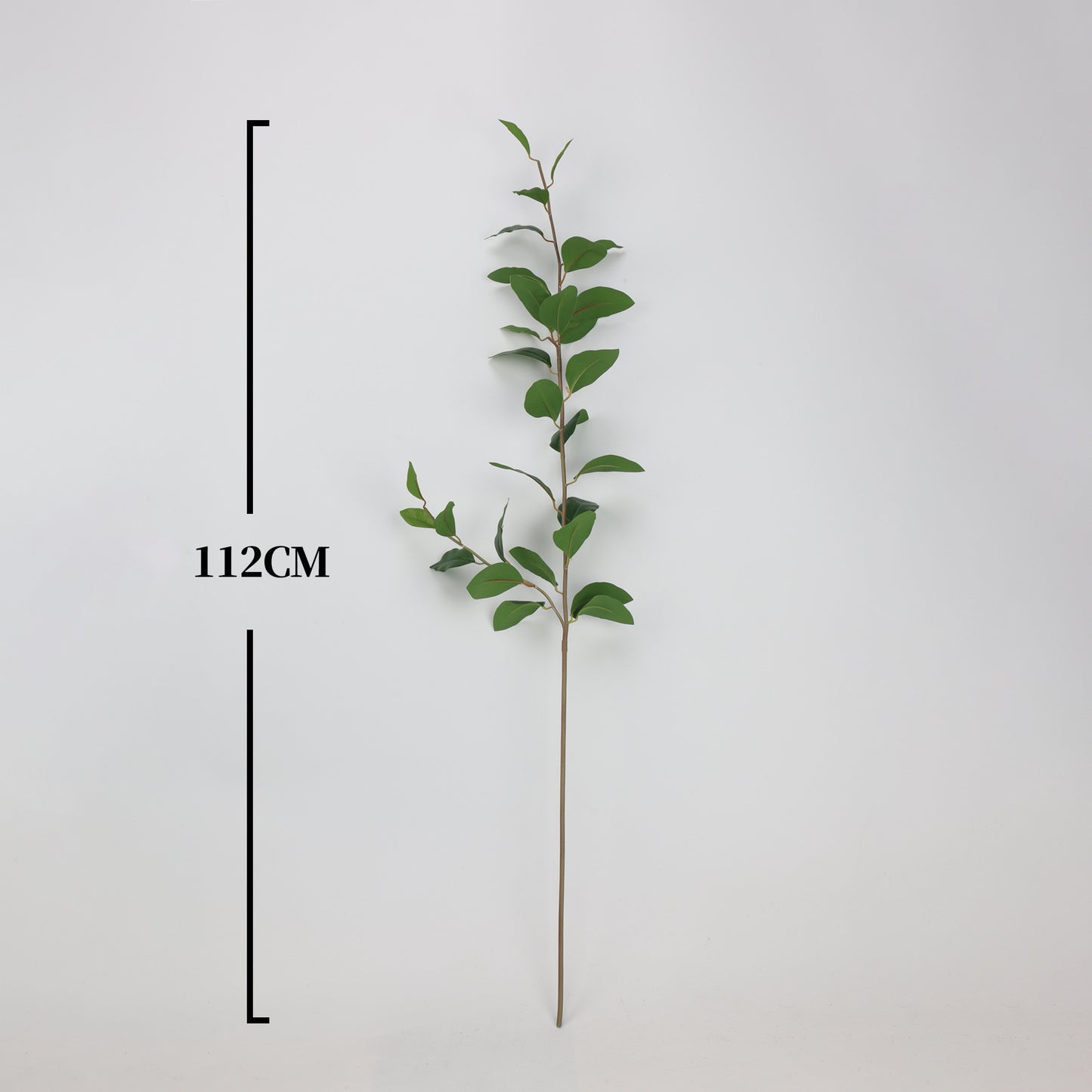 Faux Dark Green Ficus Leaf Branch Stem — 44"