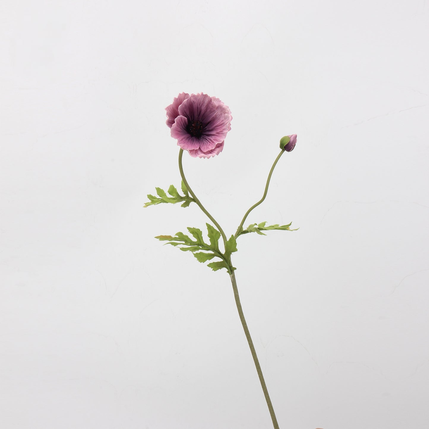 Real Touch Mixed Poppy Stem & Vase Set — 6 Stems