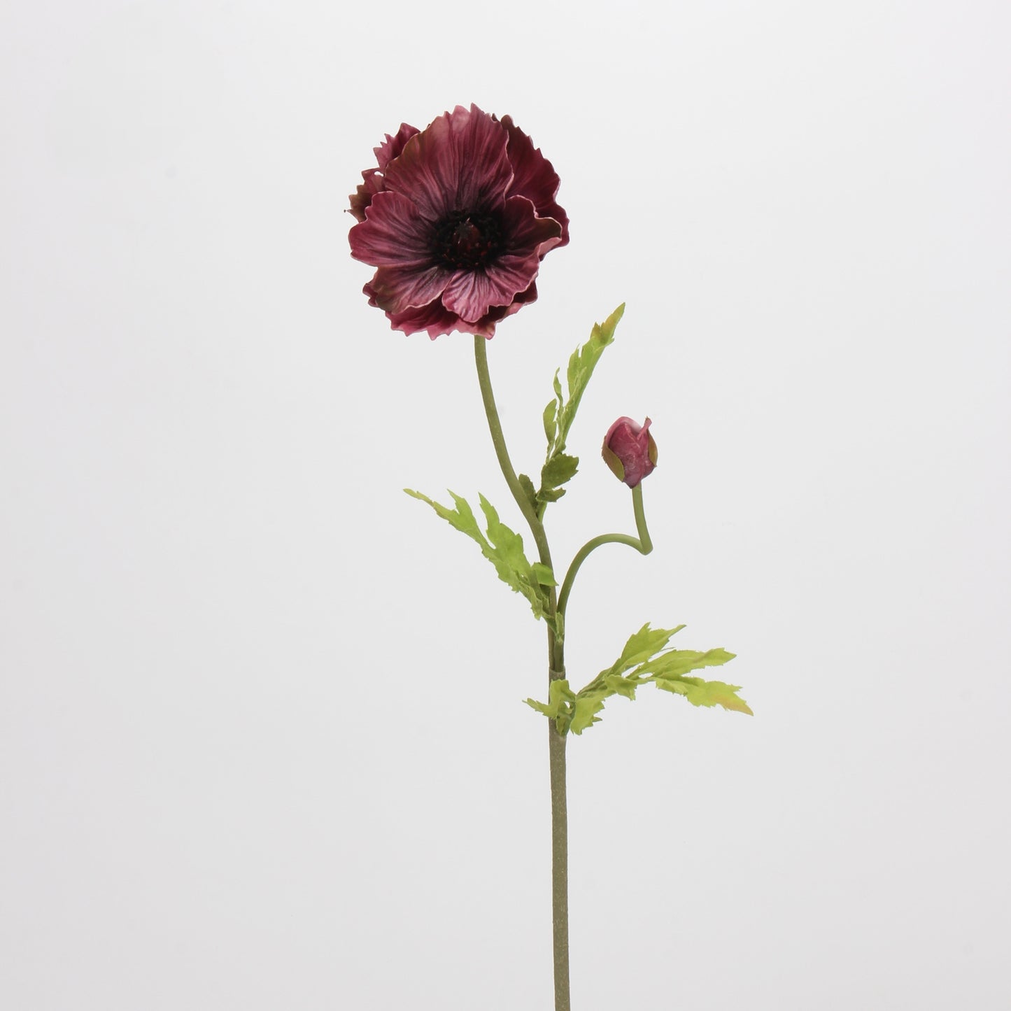 Real Touch Mixed Poppy Stem & Vase Set — 6 Stems