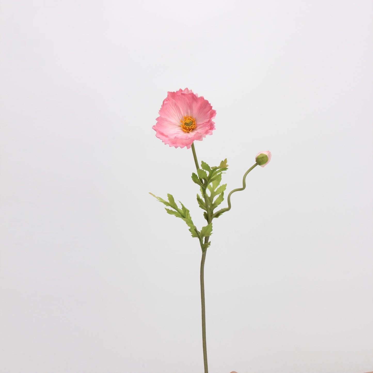 Real Touch Mixed Poppy Stem & Vase Set — 6 Stems