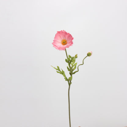 Real Touch Mixed Poppy Stem & Vase Set — 6 Stems