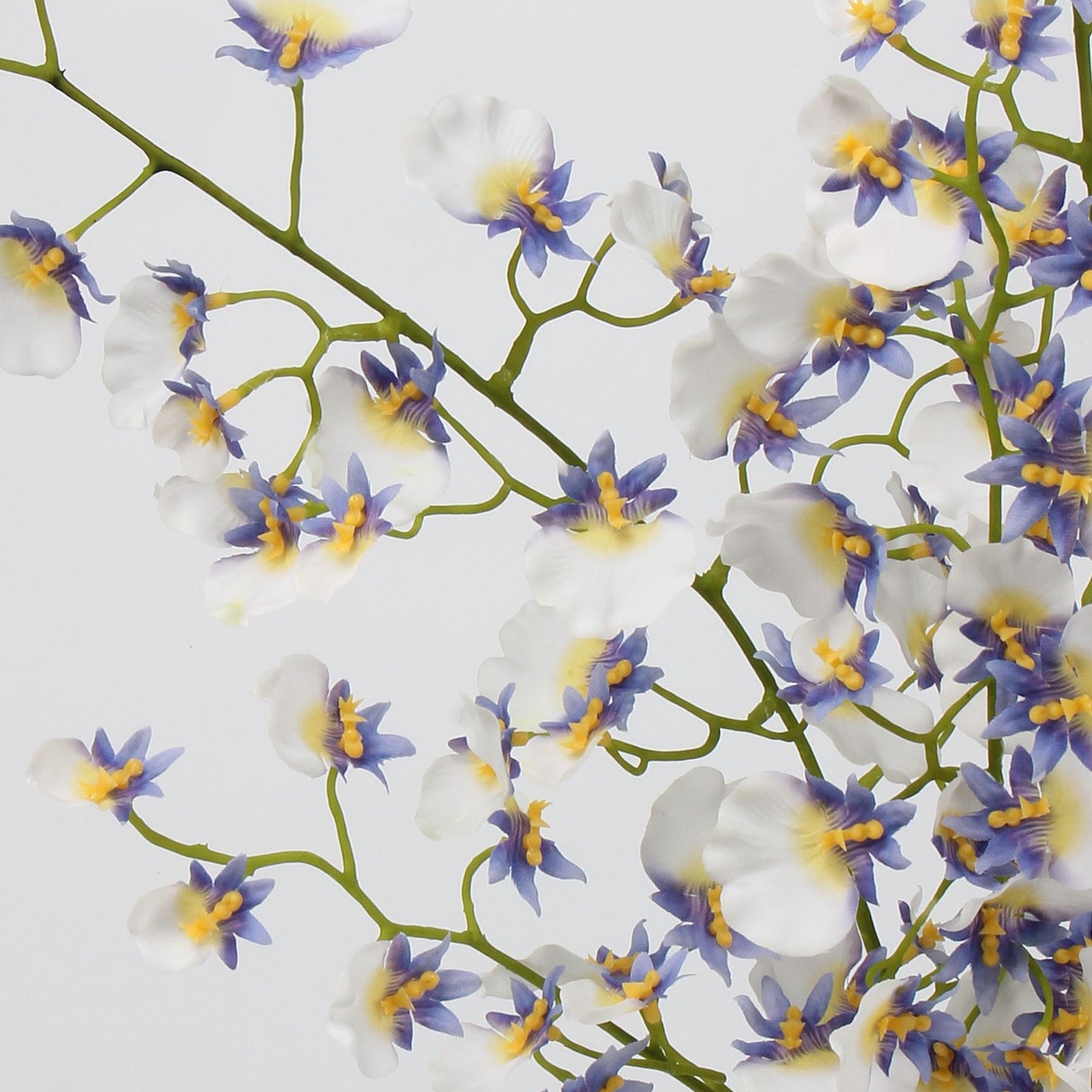Real Touch White Lavender Dancing Orchid Stem — 2 Branches