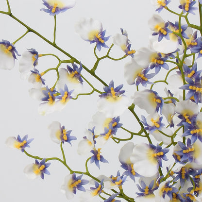 Real Touch White Lavender Dancing Orchid Stem — 2 Branches