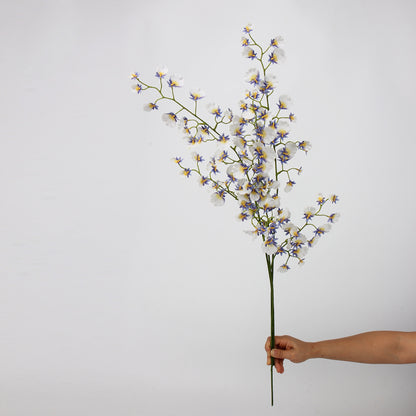 Real Touch White Lavender Dancing Orchid Stem — 2 Branches