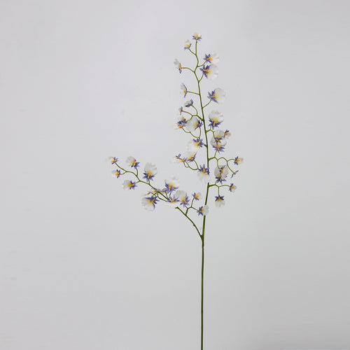 Real Touch White Lavender Dancing Orchid Stem — 2 Branches