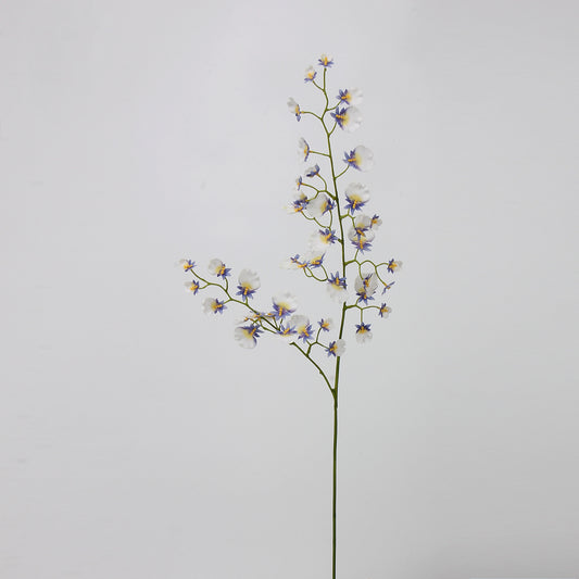 Real Touch White Lavender Dancing Orchid Stem — 2 Branches