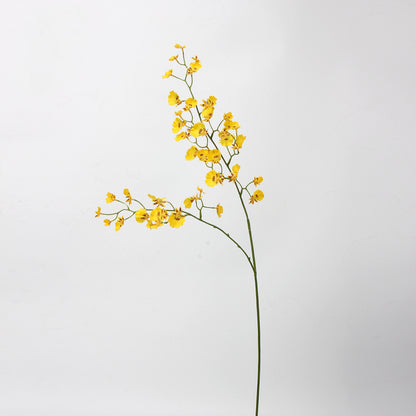 Real Touch Yellow Dancing Orchid Stem — 2 Branches