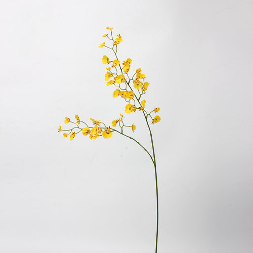Real Touch Yellow Dancing Orchid Stem — 2 Branches