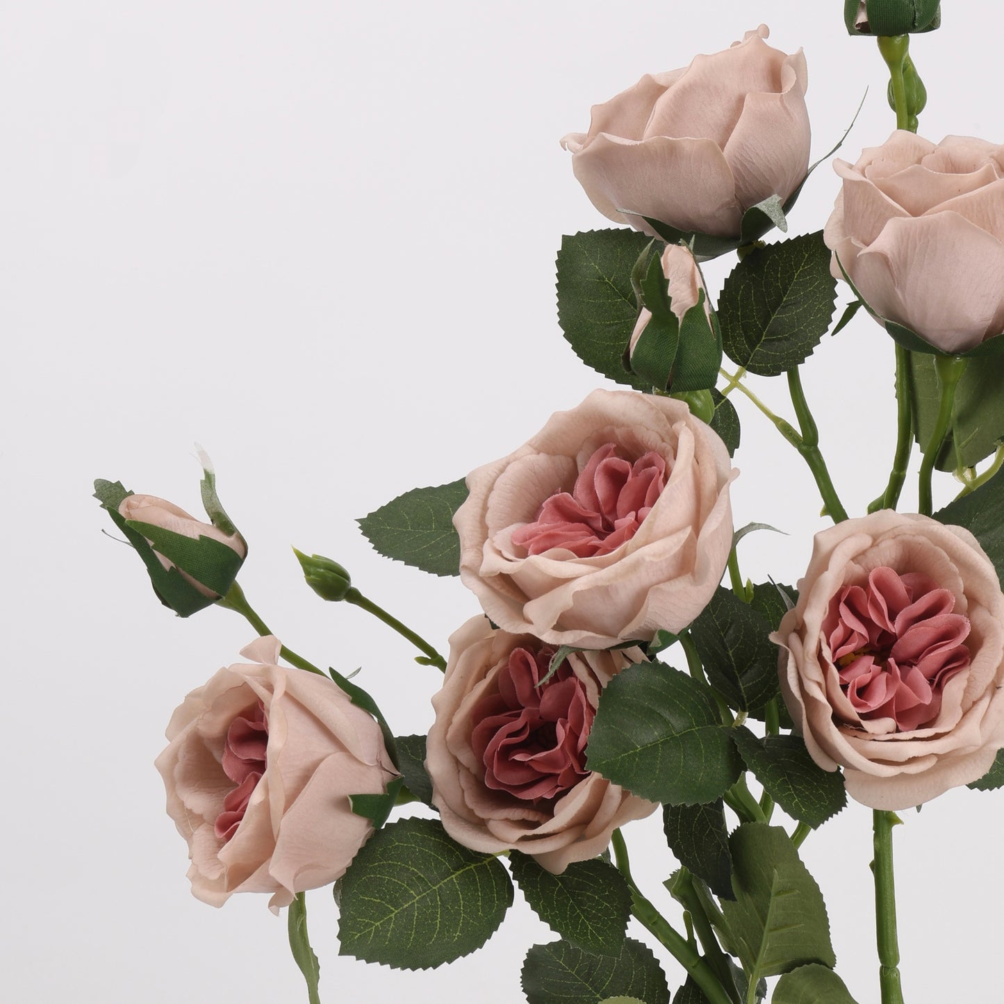 Real Touch Dusty Rose Garden Rose Stem 21"