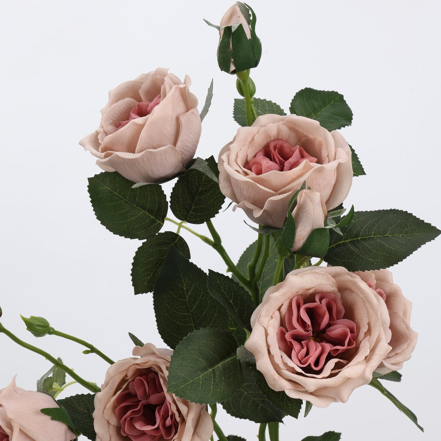 Real Touch Dusty Rose Garden Rose Stem 21"