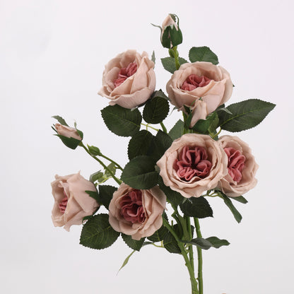 Real Touch Dusty Rose Garden Rose Stem 21"