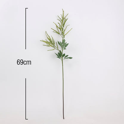 Faux Green Goldenrod Stem 27"