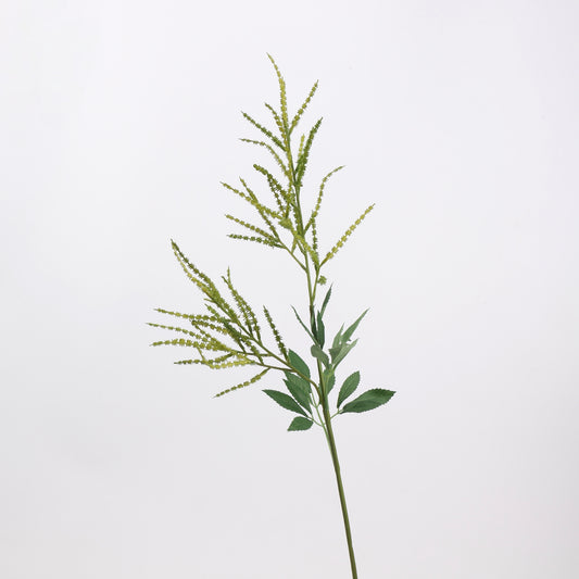 Faux Green Goldenrod Stem 27"