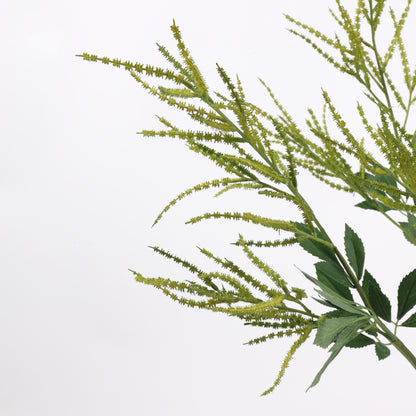 Faux Green Goldenrod Stem 27"