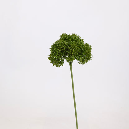 Faux Green Allium Ball Stem 15"