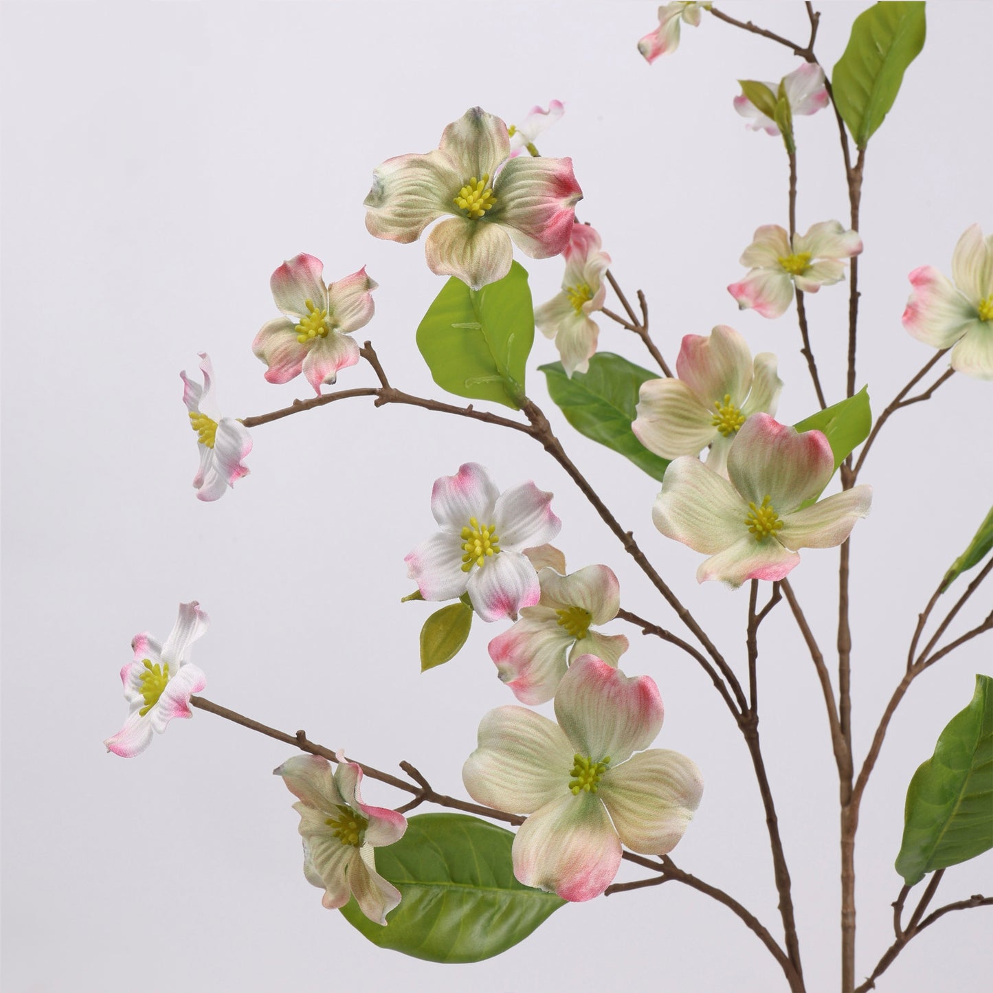 Faux Pink Dogwood Blossom Branch Stem 31"