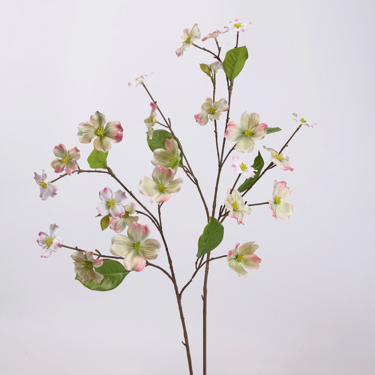 Faux Pink Dogwood Blossom Branch Stem 31"