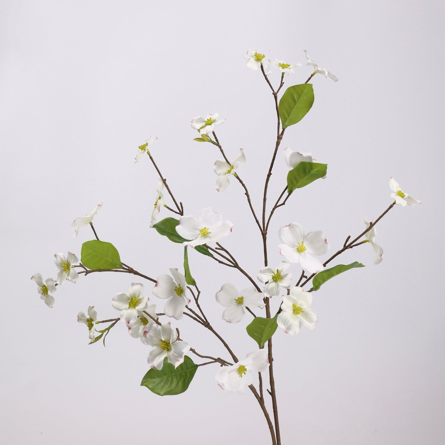 Faux White Dogwood Blossom Branch Stem 31"
