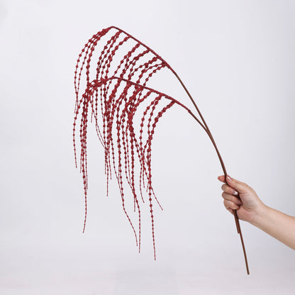 Faux Burgundy Weeping Amaranthus Stem 25"