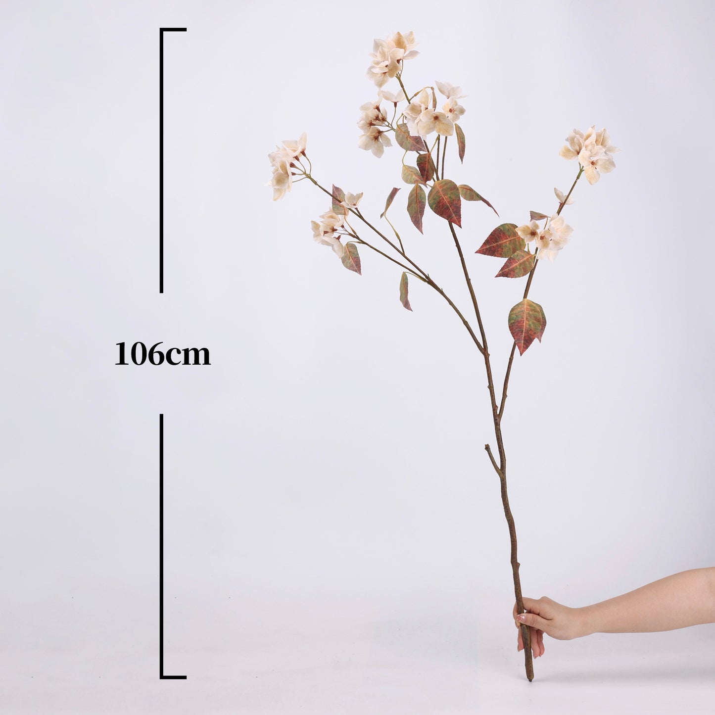 Real Touch Cream Dogwood Blossom Branch Stem 42"